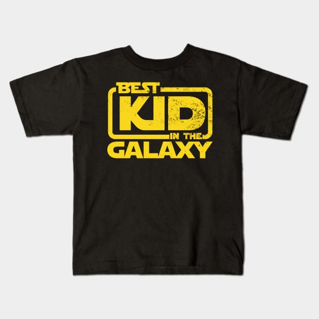 Best Kid in The Galaxy Kids T-Shirt by Teewyld